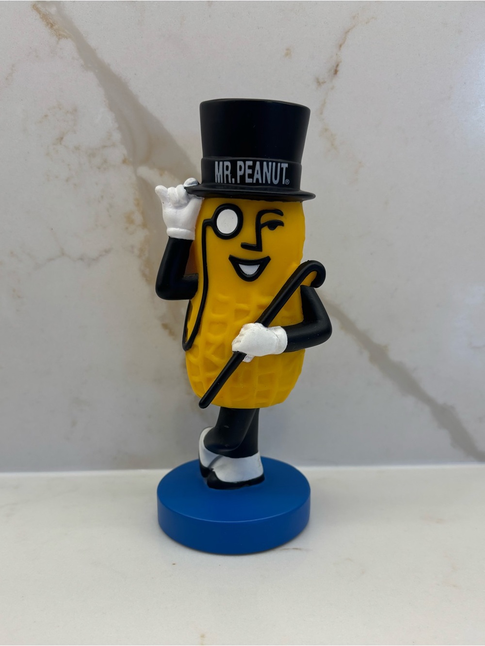 Planters Mr. Peanut 7" Funko Wacky Wobbler Nodder Bobble Head Figure
